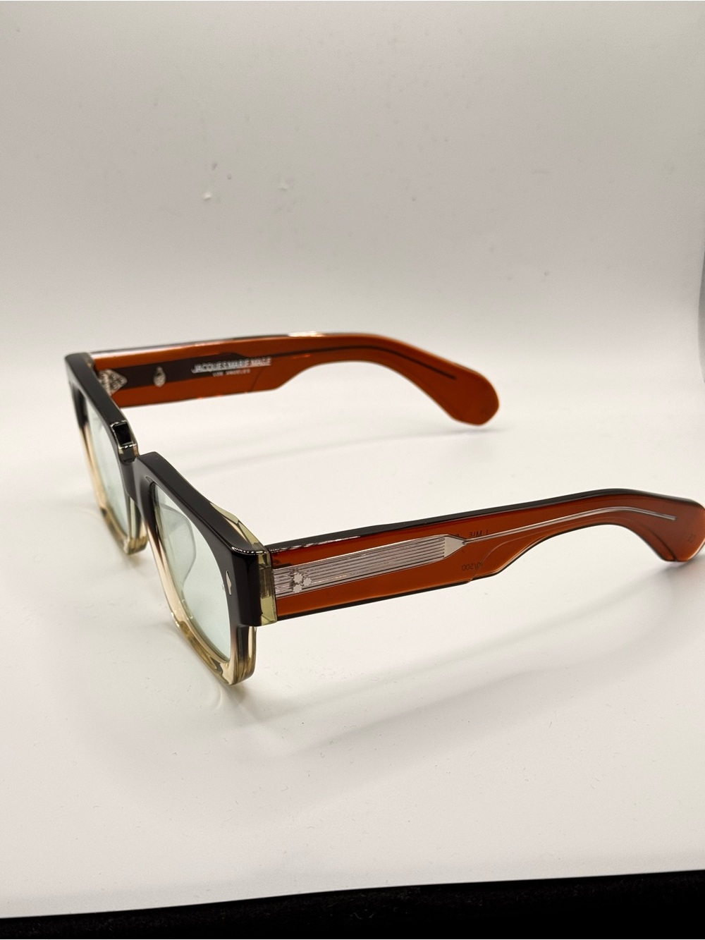 JMM Enzo Retro Square Gradient Brown-to-Amber Sunglasses - Picture 3 of 8